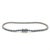 Modern Natural 1.5 Carat Blue Sapphire in 14k White Gold Ball Style Tennis Bracelet For Sale - Image 3 of 5