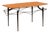 Vintage Teak and Lacquered Metal Coffee Table, 1960s For Sale