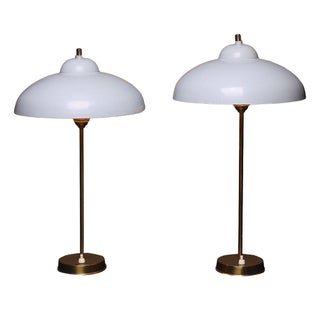 Brass Table Lamps by Asea Belysning Sweden - Pair For Sale