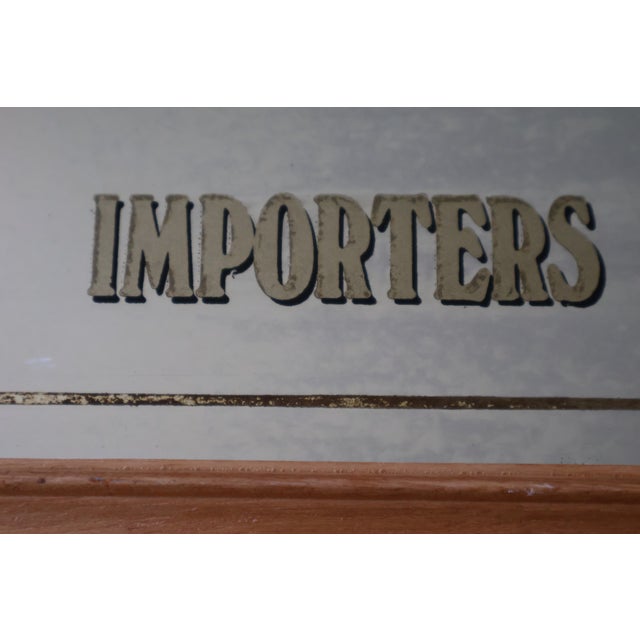 Vintage British East India Company Sailing Ship Reverse-Glass Pub Mirror For Sale - Image 14 of 18