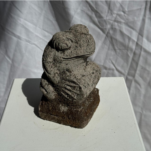 Small Balinese Limestone Frog Sculpture, 2000s For Sale - Image 18 of 18