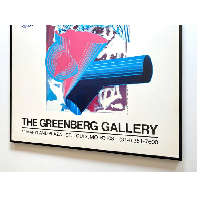 フランクステラ　ポスター　HIBELL ART フランク・ステラ　1984 Frank Stella Vintage 1985 Modernist Lithograph Print Framed