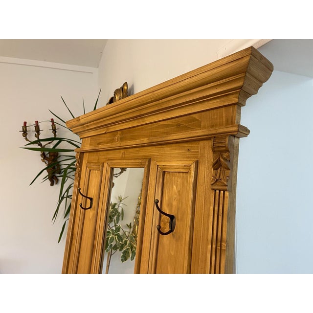 Wood Wooden Farmehouse Wardrobe For Sale - Image 7 of 14