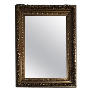 Mid-18th Century Baroque Mirror with Carved Giltwood Frame, Italy For Sale