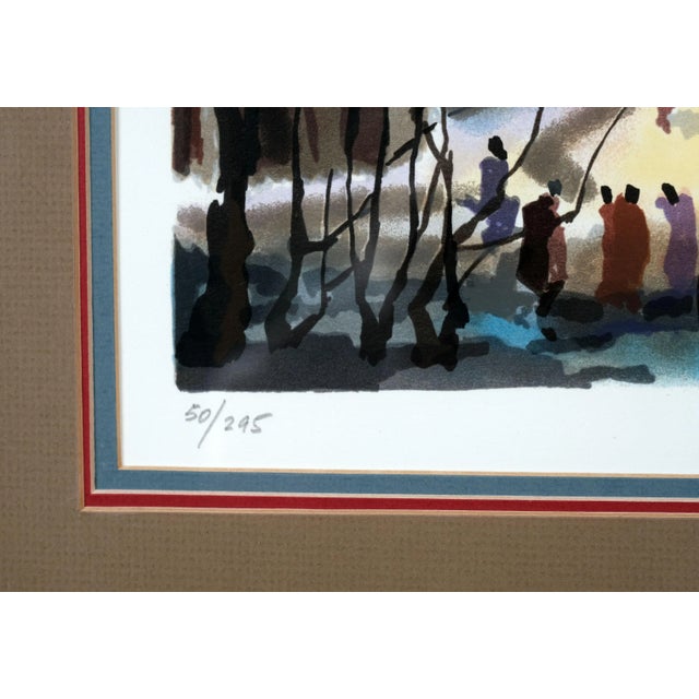 1970s Anatole Krasnyansky "Memories" Hand Signed l.e. 50/295 Matted Framed Serigraph For Sale - Image 4 of 8