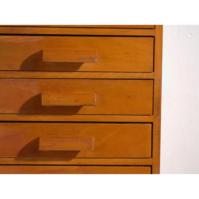 Tan Industrial Plan File Cabinet For Sale - Image 8 of 15