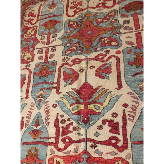 Brick Red Hand Knotted Indo Heriz Tribal Motif Rug - 8'x 10' For Sale - Image 8 of 18