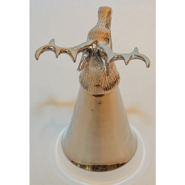 Silver Stag Elk Silver Stirrup Cup Goblet Hunting Equestrian Barware Decor For Sale - Image 8 of 13