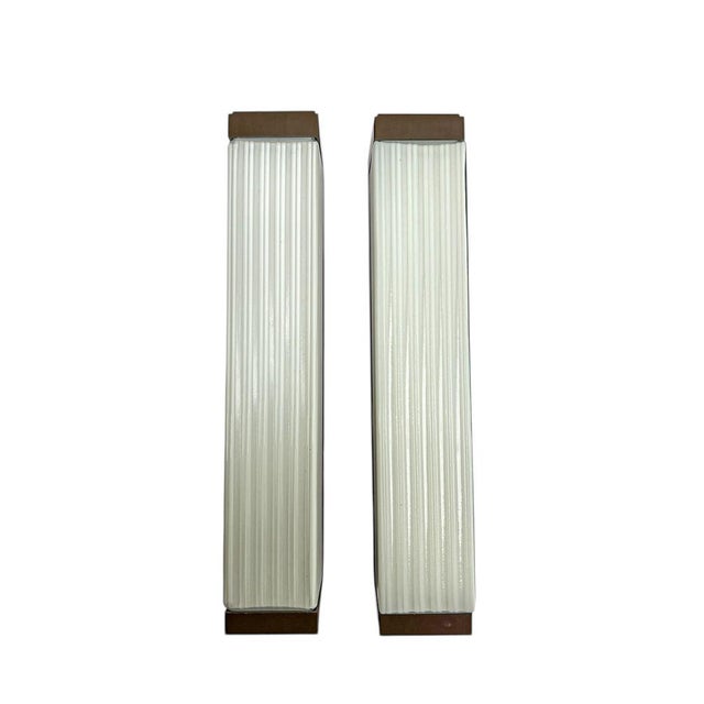 Mid-Century Textured Glass Wall Lights from Herda, 1960s, Set of 2 For Sale - Image 12 of 18
