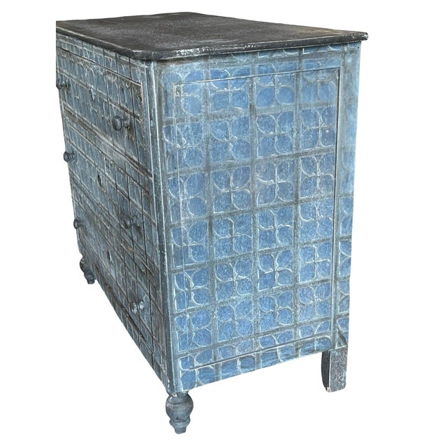 Antique Italian Chest of Drawers in Painted Walnut For Sale - Image 10 of 18