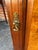 Wood Antique Victorian Style Walnut Burled Wood Narrow Bedside Cabinet For Sale - Image 7 of 14
