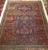 Brick Red Antique Caucasian Soumak Area Rug, Handwoven Wool, Allover Geometric Pattern, Red & Blue, 5x7 For Sale - Image 8 of 8