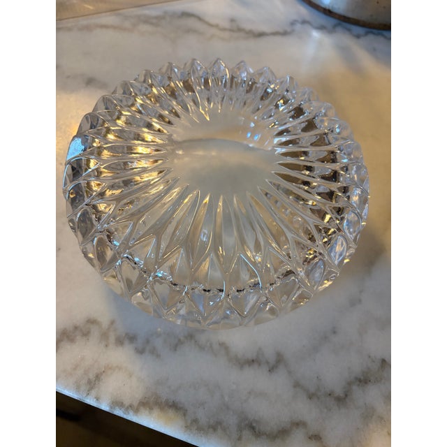 Metal Vintage Gorham “Althea” Full Lead Crystal Bowl – New Old Stock – Made in West Germany – 7.5” For Sale - Image 7 of 12