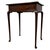 Antique Early 20th Century English Mahogany Side Table with Cabriole Legs For Sale - Image 10 of 12