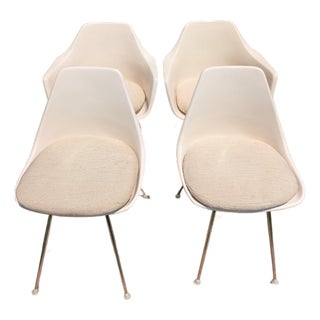 Mid-Century Modern Burke, Inc. Fiberglass Dining Chairs - Set of 4 For Sale