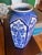 Blue and White Porcelain Chinoiserie Vase For Sale - Image 4 of 4