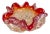 Murano Glass Floral Bowl from Barovier + Toso, Italy, 1970s For Sale