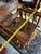 Wooden and Leather Handmade Rocking Chair With Costa Rica Birds Design For Sale - Image 11 of 12