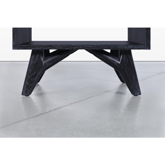 Mid-Century Modern Cerused Nightstands by Jack Van Der Molen For Sale - Image 11 of 13