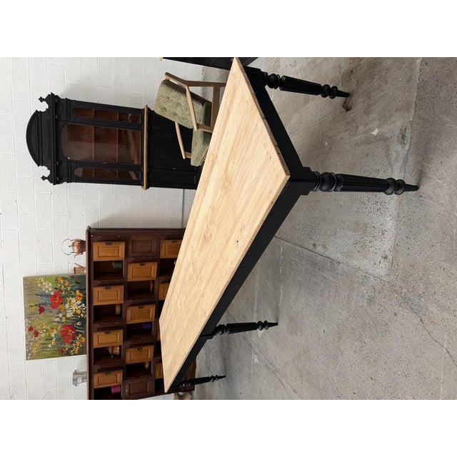 Large Communal Table in Wood For Sale - Image 6 of 15