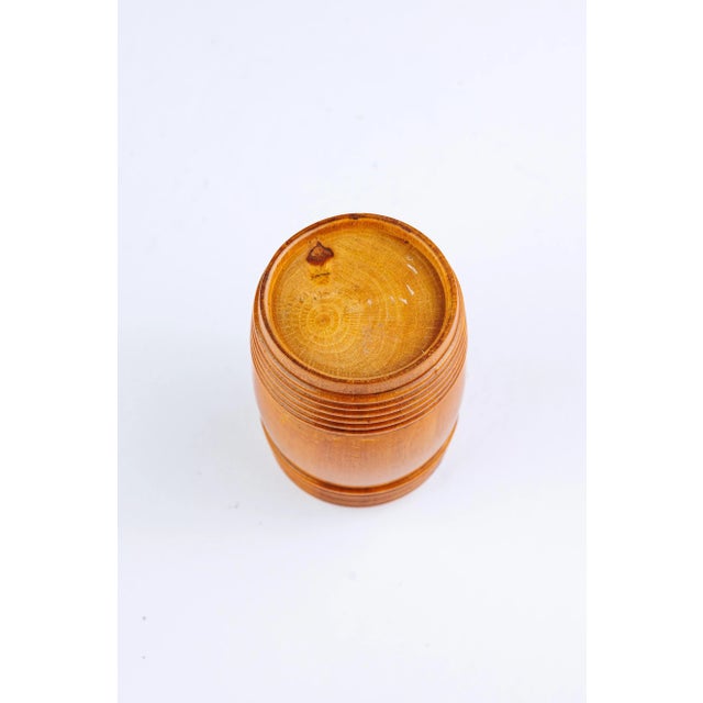 1860 Antique Victorian Treen Money Barrel For Sale - Image 4 of 5