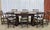 Rustic Antique Table in Elm and Oak with Extensions and Chairs, Set of 9 For Sale - Image 3 of 18