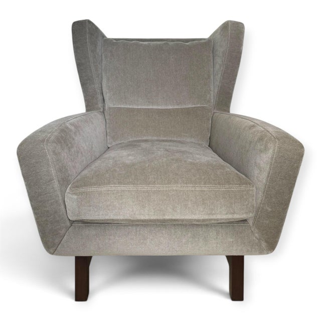 Mid-Century Modern Ted Boerner Scoop Lounge Chair and Ottoman For Sale - Image 3 of 9