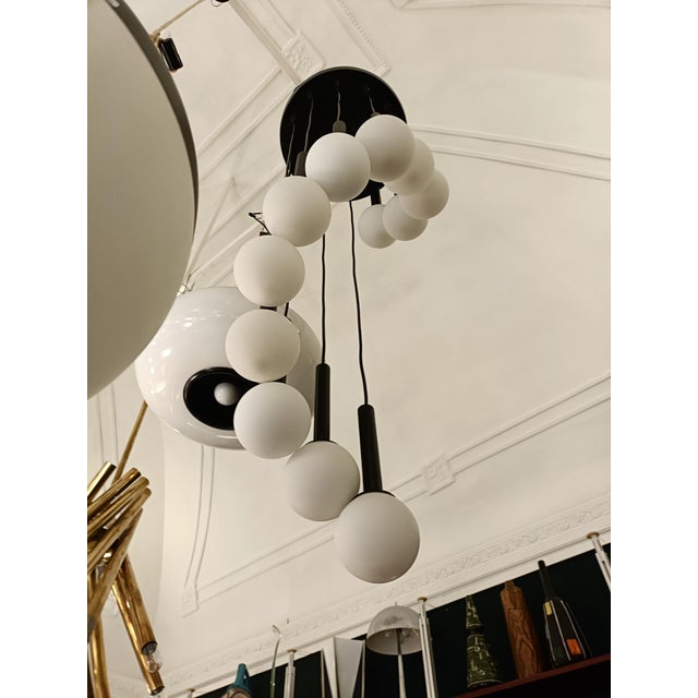 Mid-Century Modern 12-Light Tubular Cascade Light, 1970s For Sale - Image 3 of 9