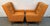 Pair of Vintage Mid-Century Modern Orange Upholstered Armchairs For Sale In New York - Image 6 of 13