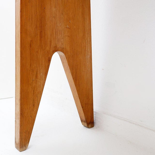 Oak Console Table attributed to Guillerme et Chambron, 1950s-1960s For Sale - Image 10 of 16