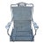 Vintage Russell Woodard Attributed Cantilever High Back Wrought Iron Briarwood Daisy Patio Chair For Sale