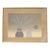 Vintage-Style Minimalist Botanical Wall Art in Gold Frame For Sale
