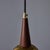1950s Brass, Wood, and Opaline Glass Pendant Attributed to Stilnovo For Sale - Image 10 of 12