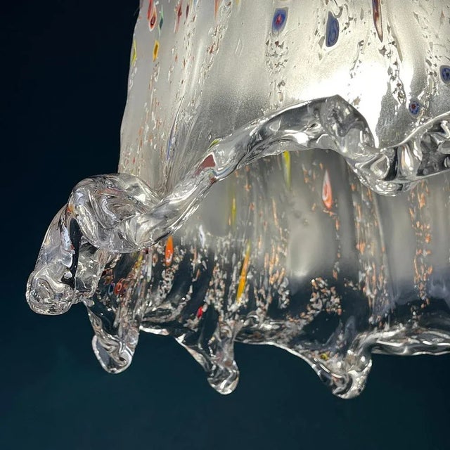 Murano Glass Pendant Lamp by Sylcom, Italy, 1990s For Sale - Image 9 of 13