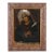 Mater Dolorosa, Oil on Metal With Silver Applique Resplendor and Dagger, 19th Century For Sale
