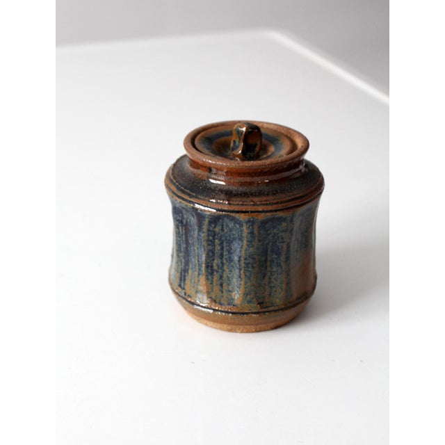 Vintage Studio Pottery Jar For Sale - Image 6 of 12