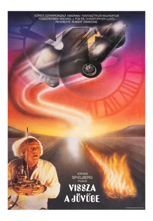 Back to the Future Original Vintage Movie Poster, Hungarian, 1987