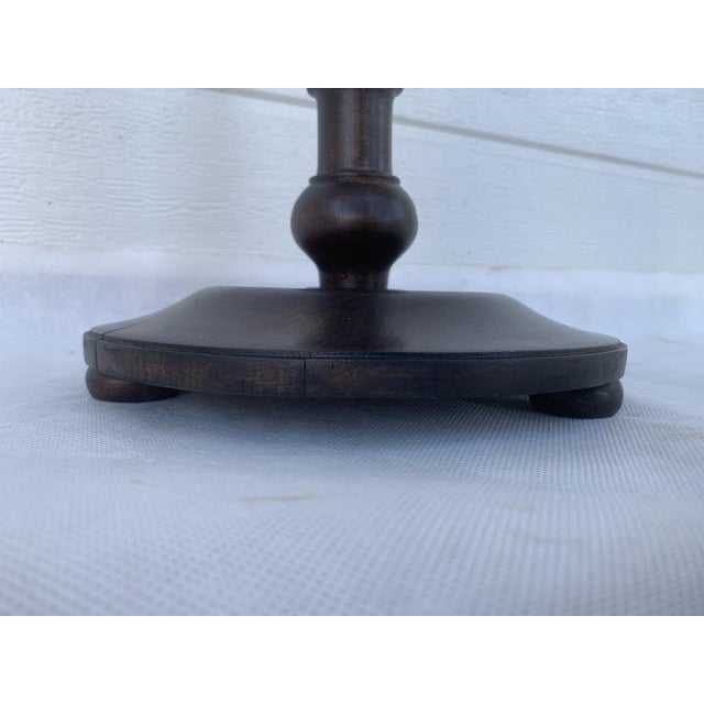 Antique Freestanding Wooden Ashtray in Oak and Mahogany, 1900s For Sale - Image 9 of 18