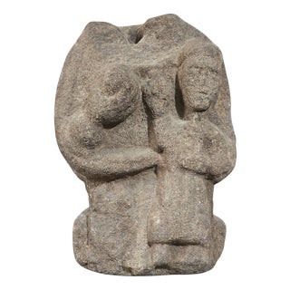 Antique Romanesque Carved Stone Sculpture, 1350 For Sale