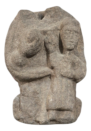 Antique Romanesque Carved Stone Sculpture, 1350