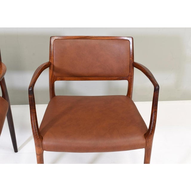 Set of Model 65 Dining Chairs for J.L. Møllers For Sale - Image 4 of 18
