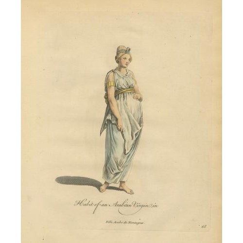 Thomas Jefferys, Habit of an Middle Eastern Virgin, 1749, Paper For Sale - Image 3 of 9