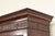 Brown Baker Furniture Georgian Carved Mahogany Breakfront Bookcase Cabinet, Circa 1960s For Sale - Image 8 of 13