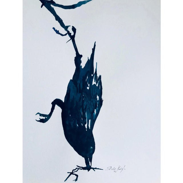 "Flight 10" Framed Contemporary Minimalist Ink Drawing For Sale