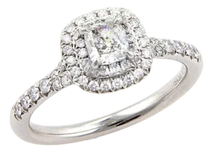 Tiffany & Co. Soleste Diamond Platinum Ring - Size 6