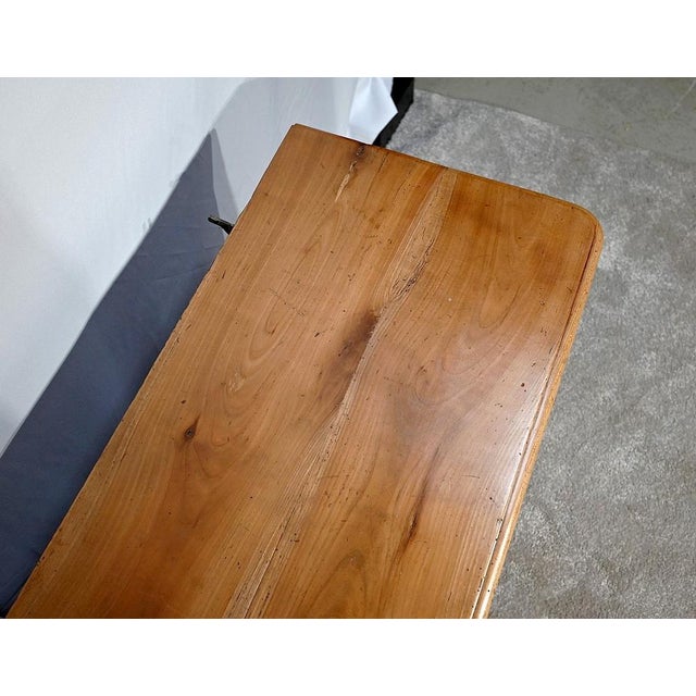 Brown Antique Trunk in Solid Cherrywood, 1890s For Sale - Image 8 of 18