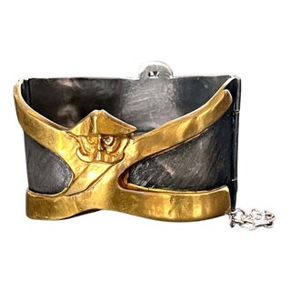 French Art Bronze Bracelet by Line Vautrin For Sale