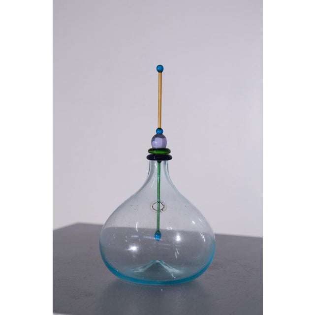 Murano Glass Bottle by V. Nason for Maestri Di Murano, 1980s, in Flawless conditions. Designed 1980 to 1989 This piece has...