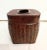 1970s Vintage Metal Dark Faux Wood Tone, Faux Bamboo Tissue Box Cover Holder For Sale - Image 5 of 5