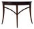 Bombay Company Neoclassical Mahogany Demilune Console Table For Sale